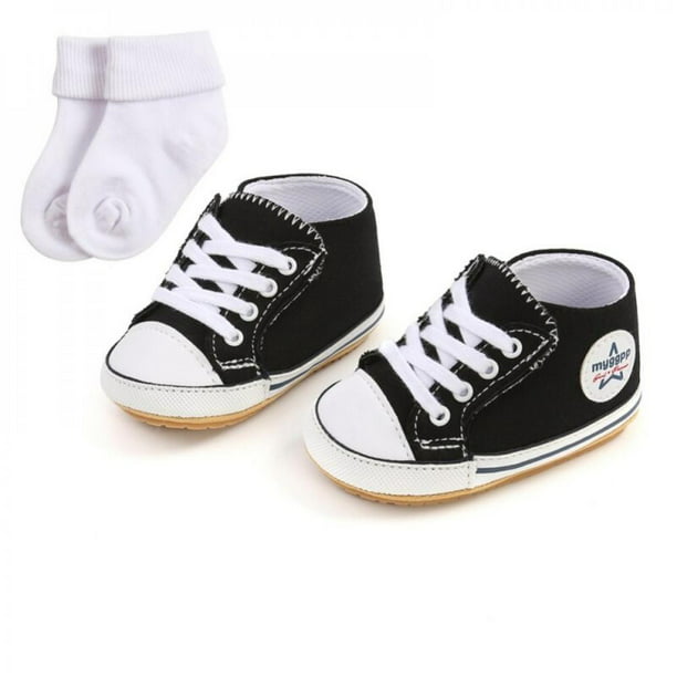 XGao Baby Boys Girls Shoes Canvas Toddler Sneakers Anti-Slip Infant First Walkers 0-18 Months
